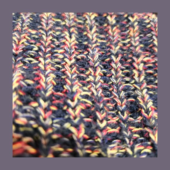 Purple Knitted Plus Size Women Sweater - Picture 2 of 5